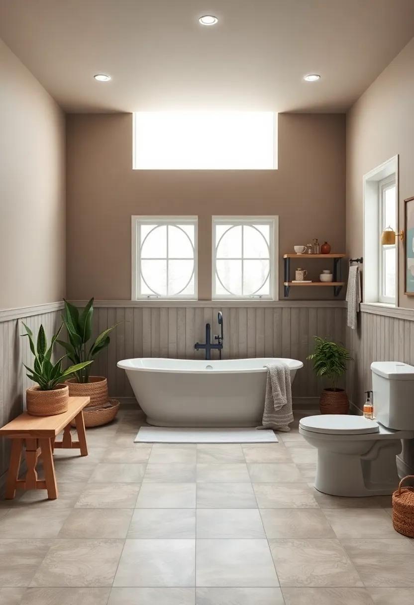 Rustic⁢ Taupe: Incorporate earthy taupe to enhance the rustic feel of your farmhouse‍ space while maintaining a neutral palette
