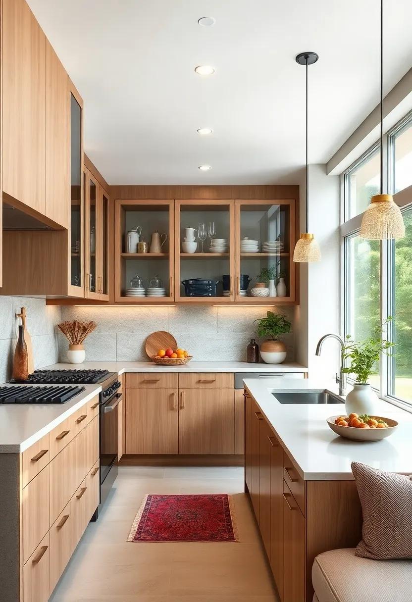 Choose Open-Frame Cabinet Doors: Opt⁣ for glass-front cabinets to display your favorite kitchenware while making the room feel more spacious