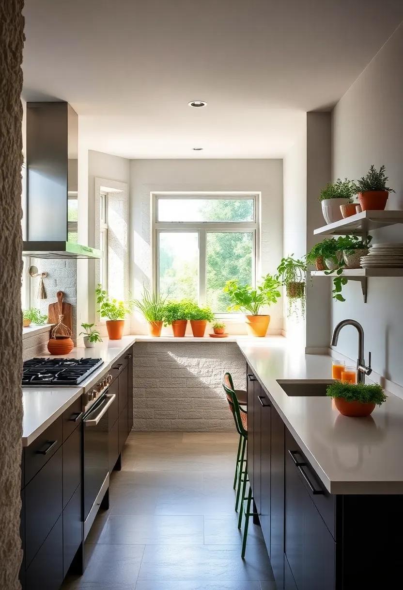 Create⁣ a Mini Herb Garden: Use windowsills⁤ or dedicated ‍pots to grow fresh herbs,⁣ adding flavor⁤ and ‌a ⁢splash of green to your kitchen