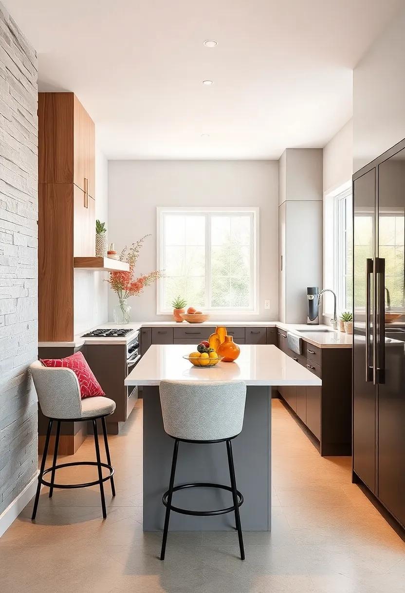Opt for ⁣Stylish Bar Stools: Choose eye-catching bar stools that reflect your ⁢style to⁢ enhance your kitchen island or ⁣breakfast bar ‌area
