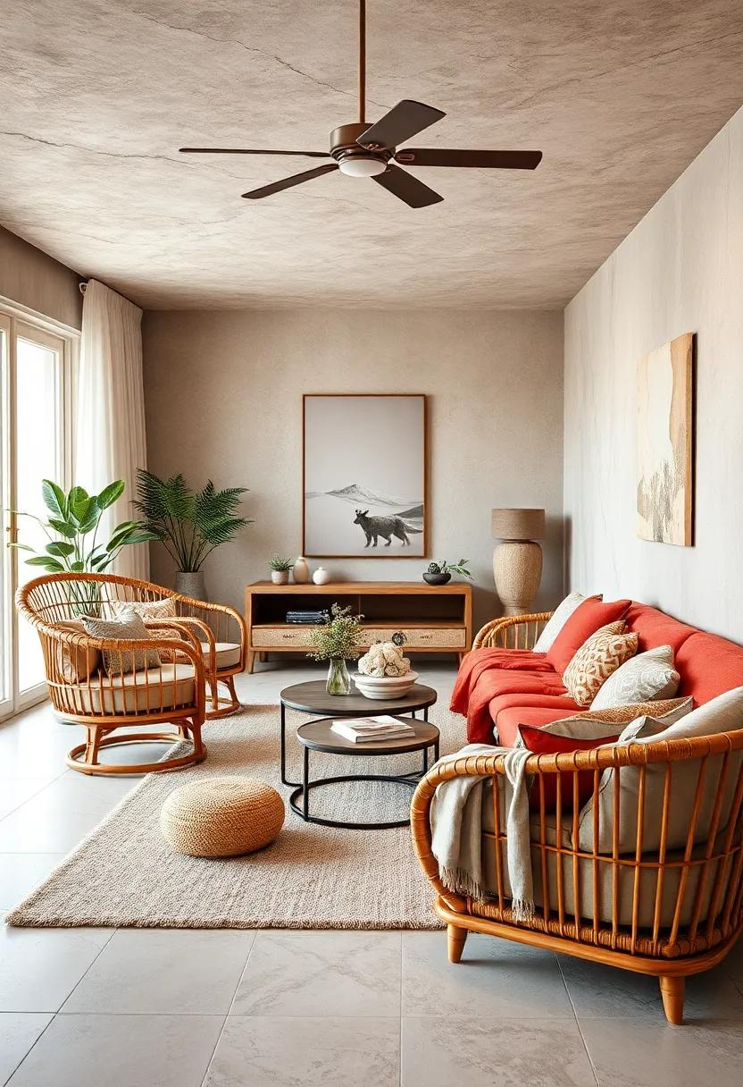 A combination of rattan ​furniture and ‌soft ​linen throws establishes‌ a relaxed yet stylish nook, ideal for reading⁣ or savoring a cup of tea