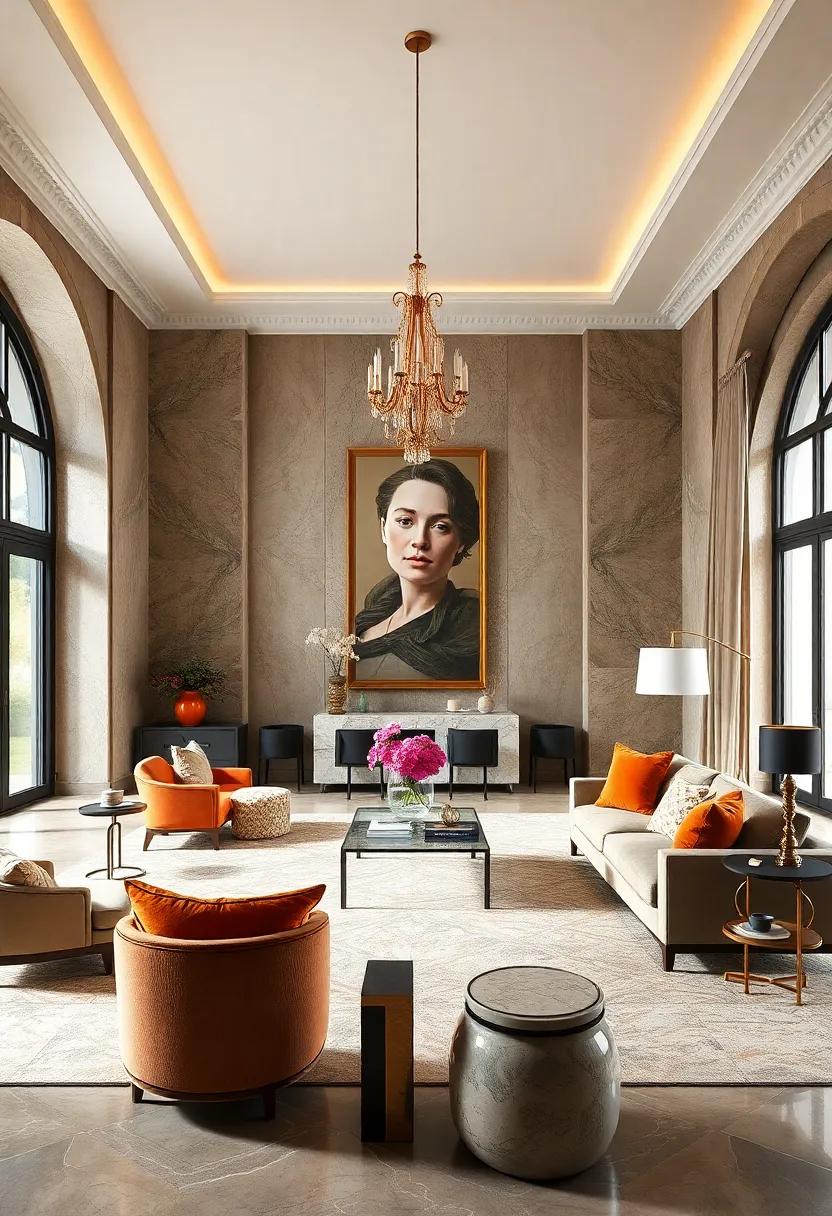 Fine​ Art and⁢ Sculpture accents that​ Elevate‌ Living Spaces to New Heights