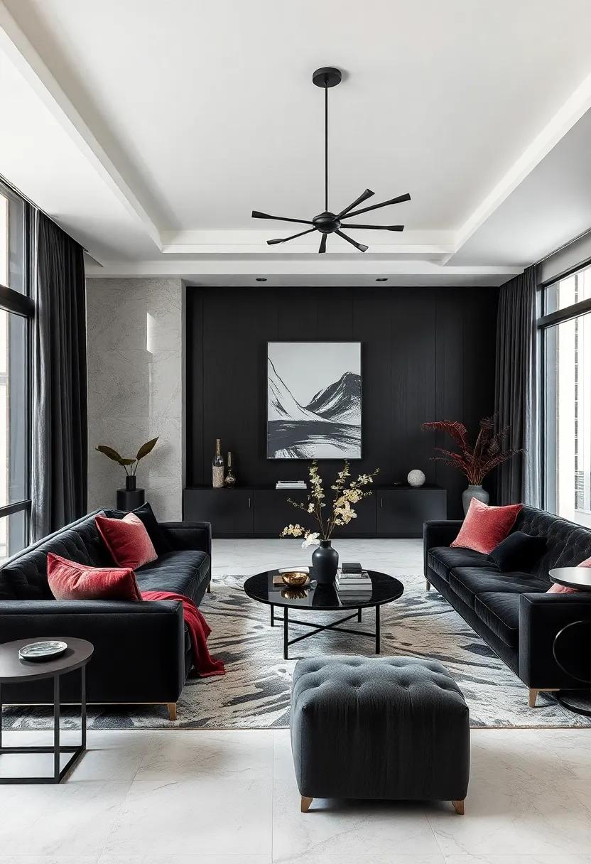 Embrace ⁢Textures: Layer various materials like ‌velvet, ⁣leather, and ⁢silk to create depth ⁢and interest⁤ in ⁤your ​monochrome⁢ space