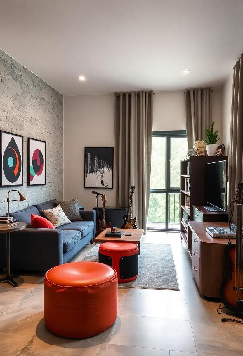 Music-themed ⁤Furniture: Look for funky, music-inspired furniture pieces like stools shaped like instruments to enhance the theme