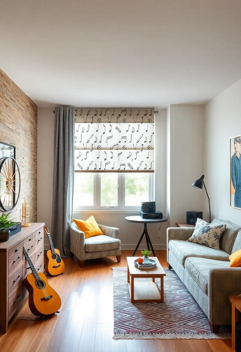 Window Treatments: Find curtains or blinds patterned ⁤with‍ musical themes, such as ⁢notes or instruments, ‍to complement ⁣the room’s ⁣design