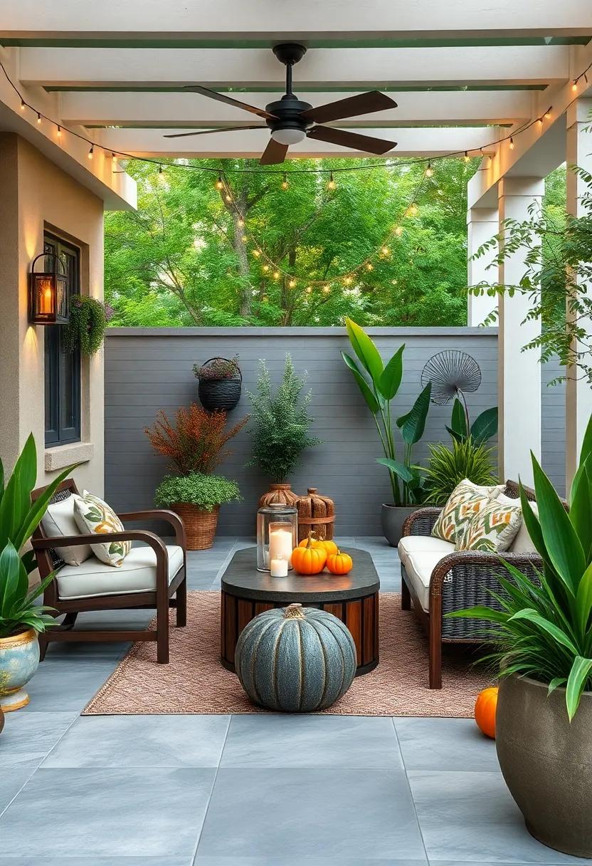 seasonal Décor‌ Accents:​ Rotate⁤ seasonal decorations⁤ like pumpkins in‌ fall,⁢ colorful ornaments for​ summer, and‌ festive lights during winter to ​keep your​ space ⁣fresh and‌ inviting