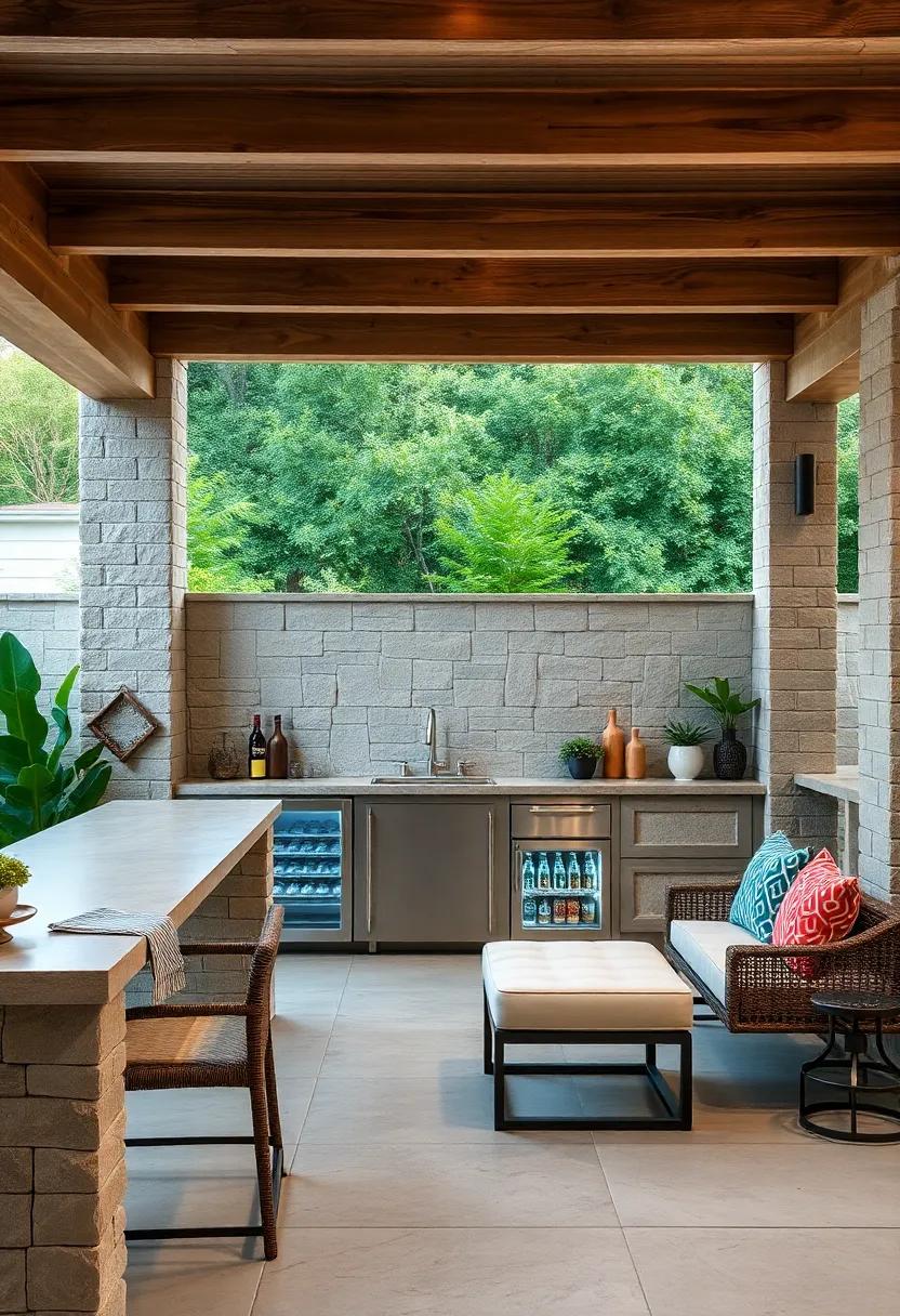 Built-In Coolers: ⁢Install built-in coolers into your counter for easy access to cold beverages,​ perfect for outdoor parties