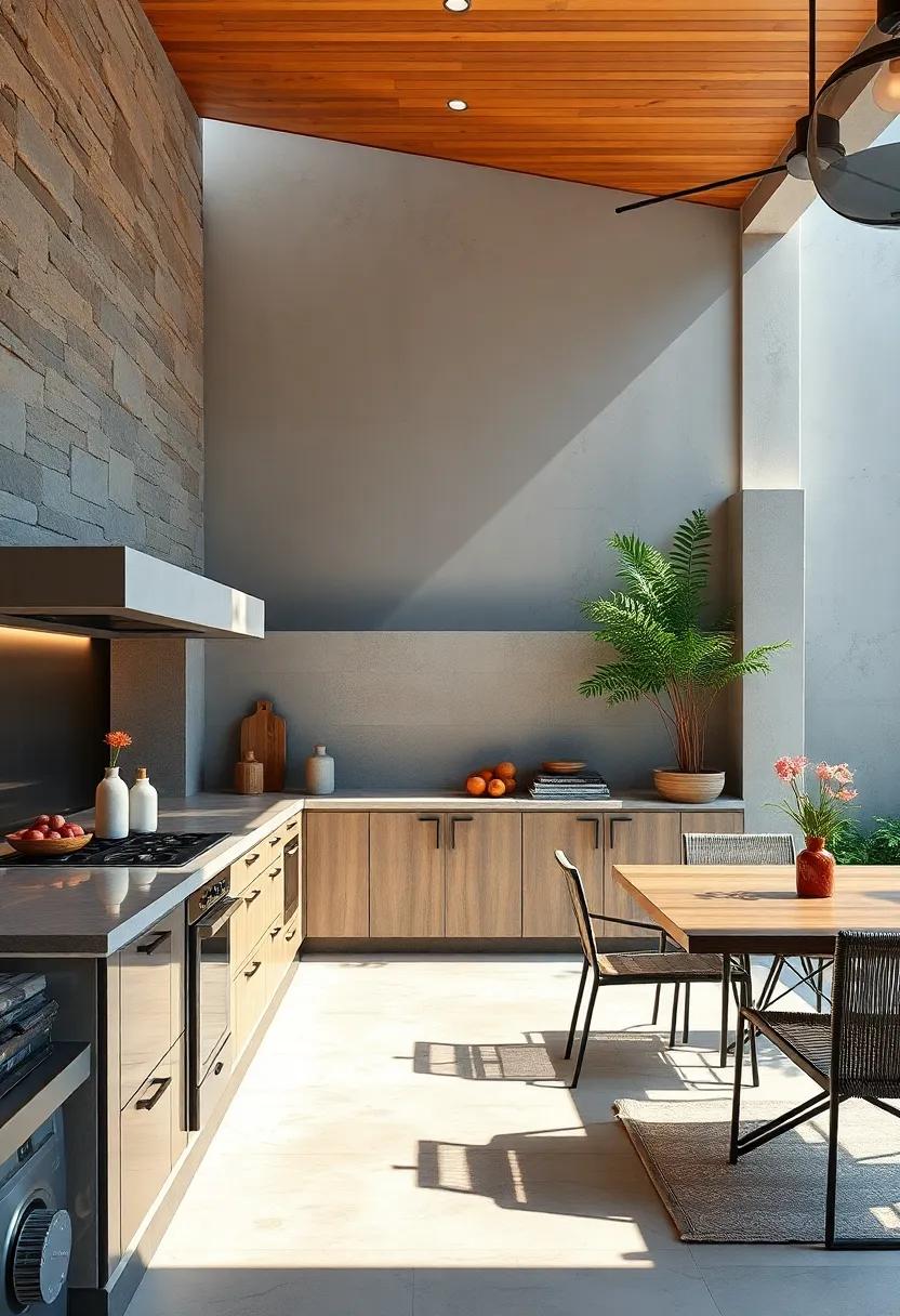 Fold-Down Kitchen Gates: Incorporate fold-down sections that expand your workspace when needed and tuck away‌ for a streamlined look when not in use