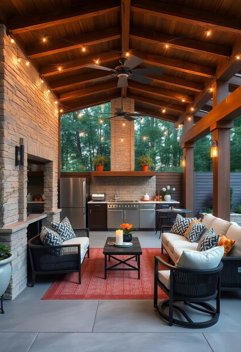 Ambient Lighting: ⁢Use string lights or lanterns to create a warm, ‌inviting atmosphere that‌ carries into the ​evening hours