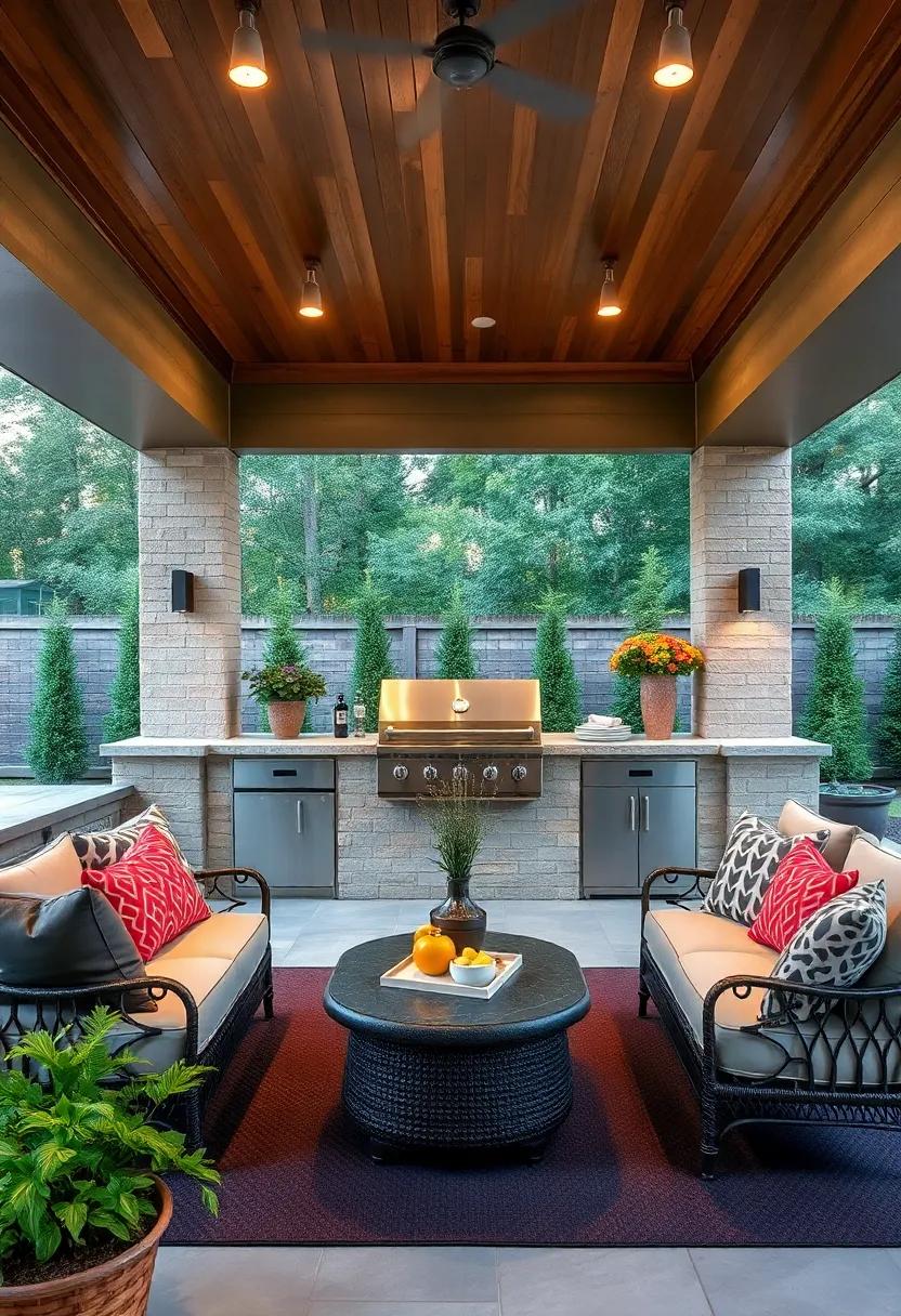 Built-in BBQ: Invest ‍in a high-quality built-in barbecue that not only cooks perfectly but also serves as a stunning centerpiece
