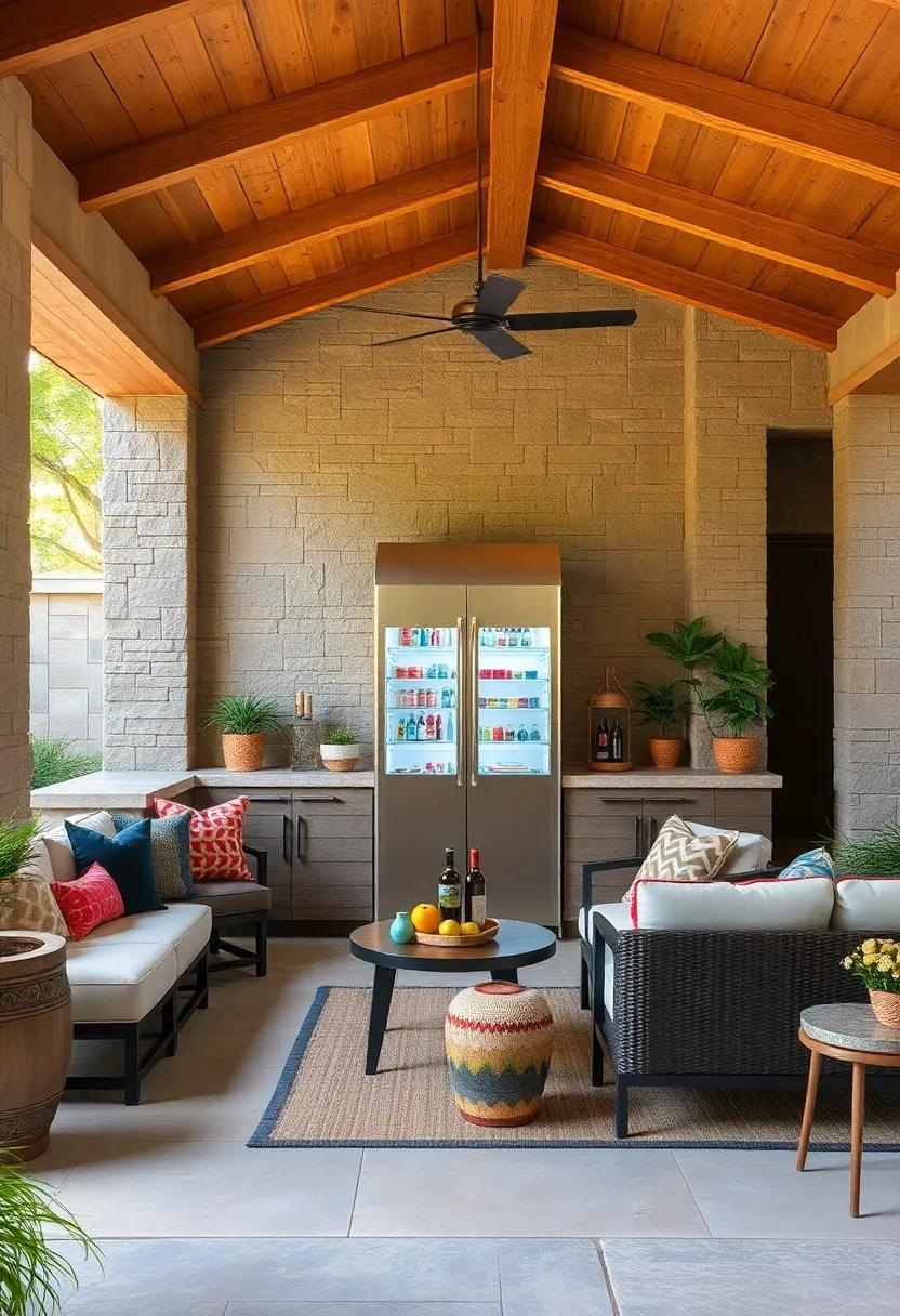 Outdoor Refrigerator: Enhance⁢ functionality with an outdoor refrigerator to keep drinks and‍ ingredients close at hand