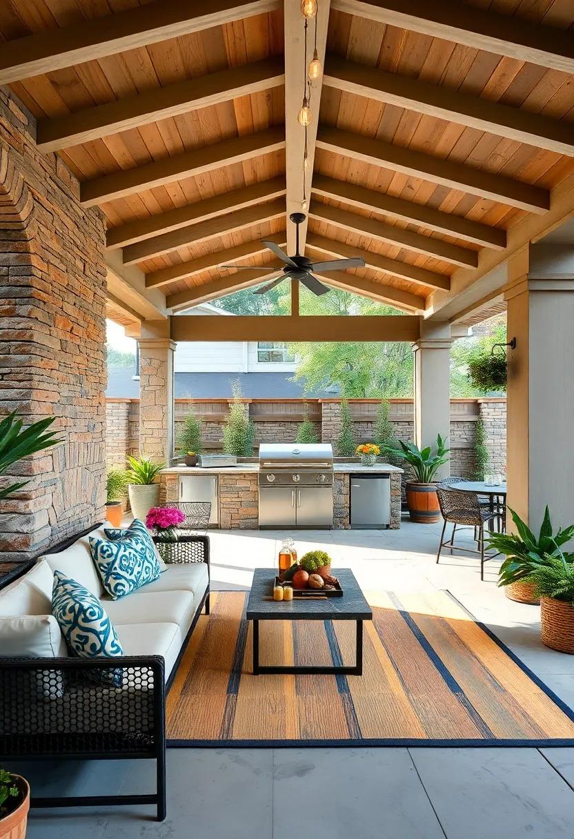 Smart Technology: Implement smart ‍features, like temperature-controlled grills and lighting systems, for modern convenience