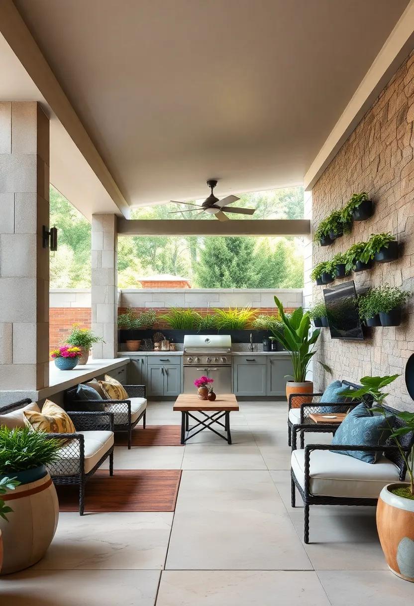 Vertical Garden: Maximize space and beauty ​by integrating planters and vertical gardens to bring life and fresh⁤ herbs to your cooking