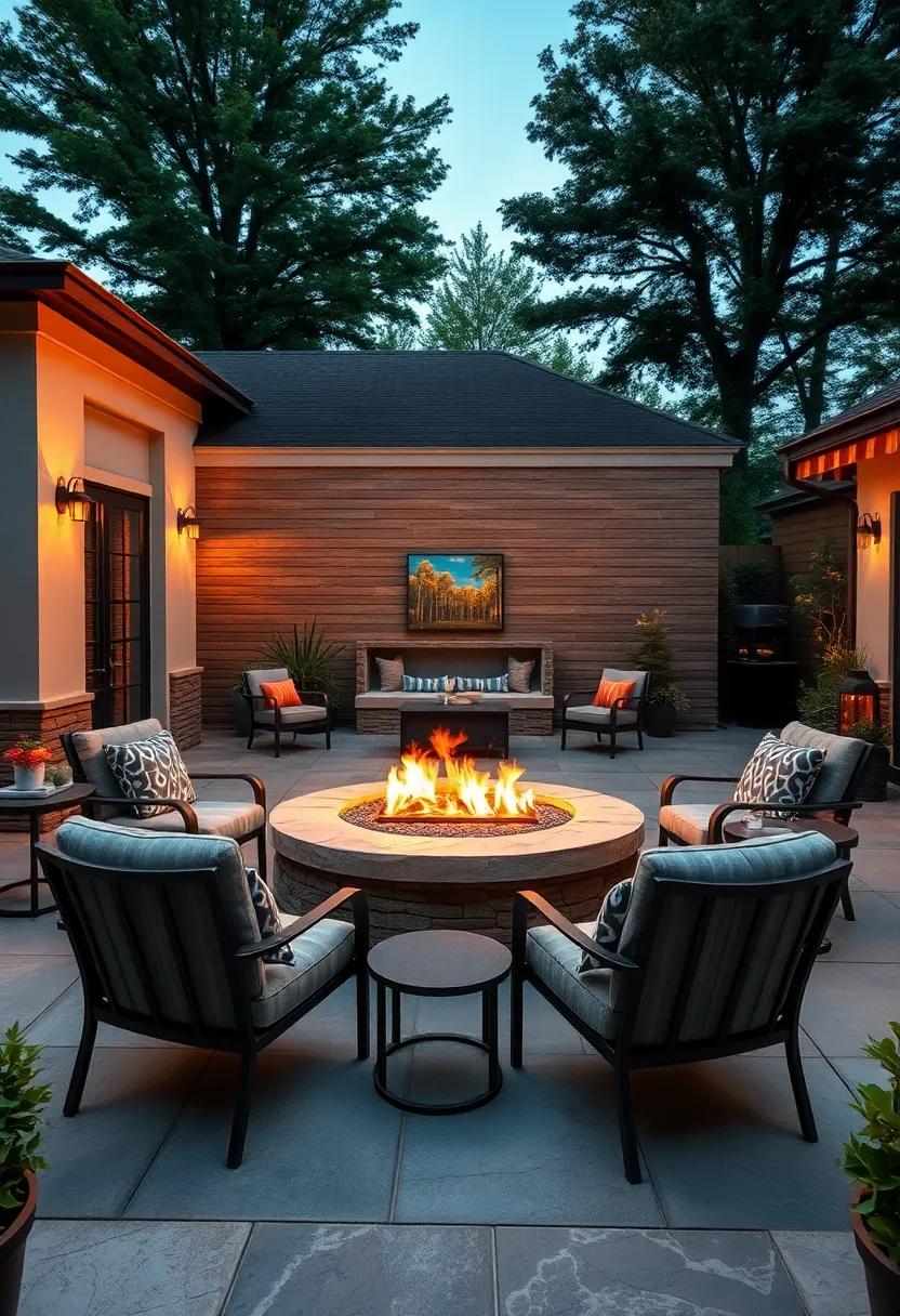 Fire ​Pits: The ​heart of your outdoor ‌space, bringing warmth and ambiance‌ to chilly evenings while creating a gathering spot ⁣for friends and family