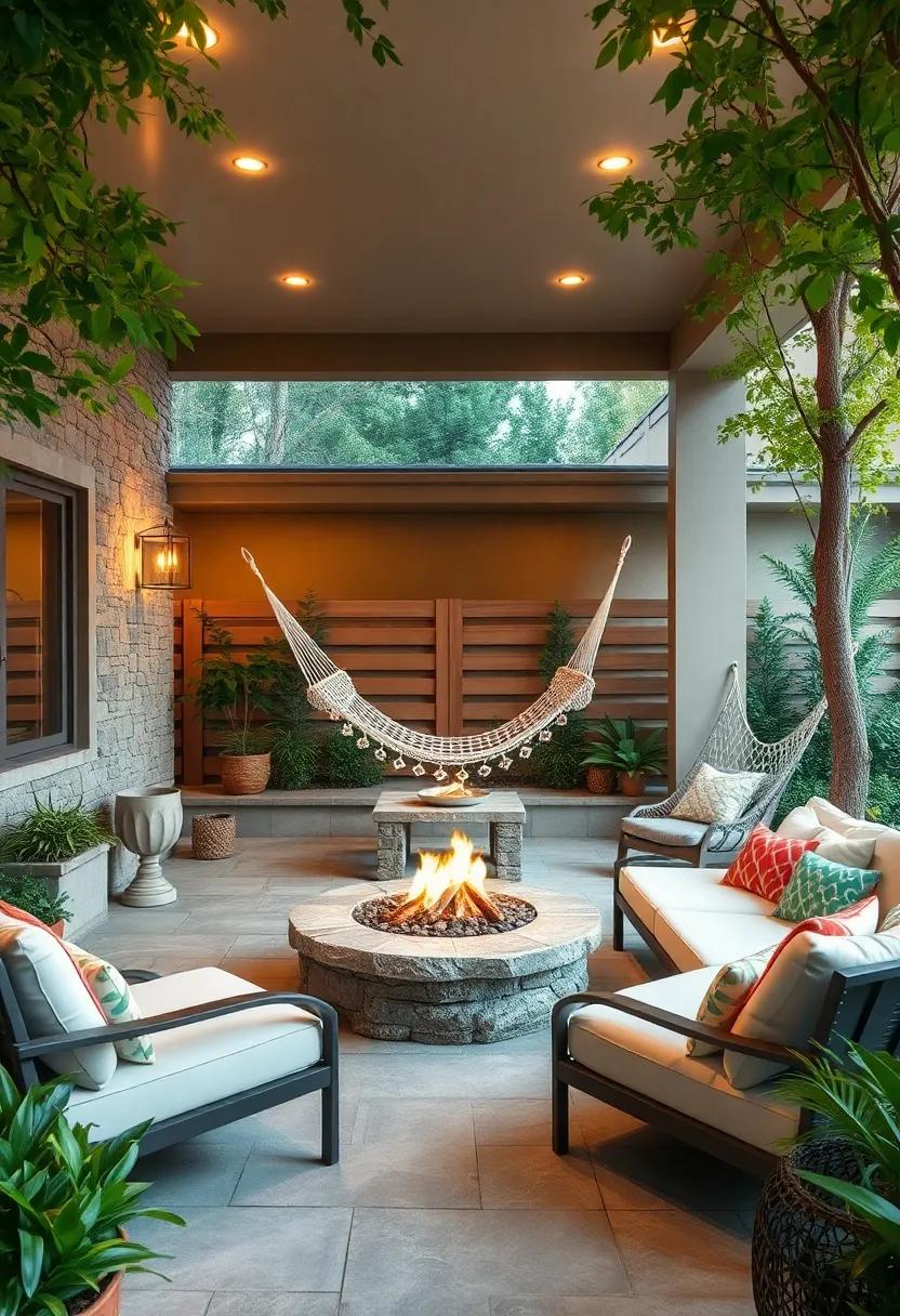 Hammocks: Embrace relaxation with a hammock strung between two⁤ trees, transforming your⁣ patio into a​ serene oasis‌ perfect ‌for napping or ‍reading a good book
