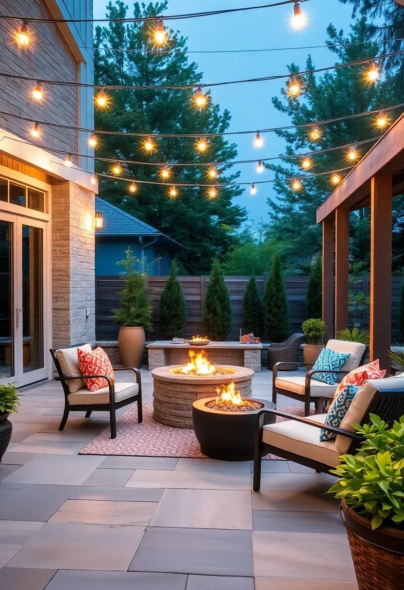 String⁢ Lights: Create⁣ a magical atmosphere with twinkling​ string lights overhead, adding a festive touch that brightens your evenings without‍ overwhelming the ⁤night sky