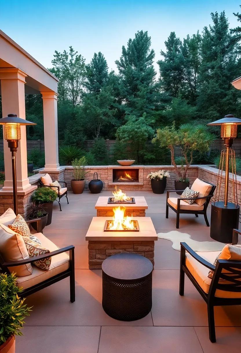 Patio Heaters: Extend‍ your outdoor season with stylish⁤ patio heaters,⁢ providing warmth during those cooler ​evenings while maintaining a‌ cozy ambiance
