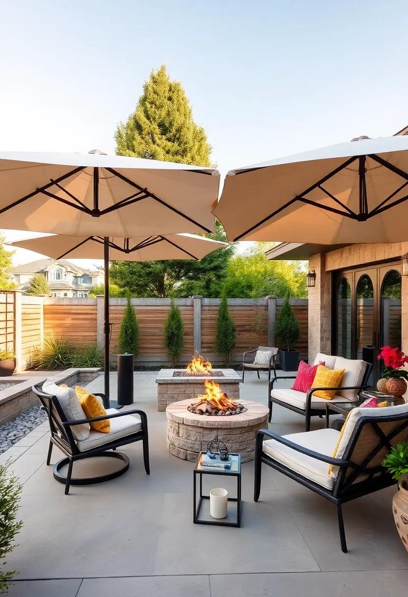 Shade ⁢Umbrellas: Protect yourself from the sun⁢ with⁣ large, stylish umbrellas⁢ that not only offer shade but also add an element ⁢of design to your patio setup