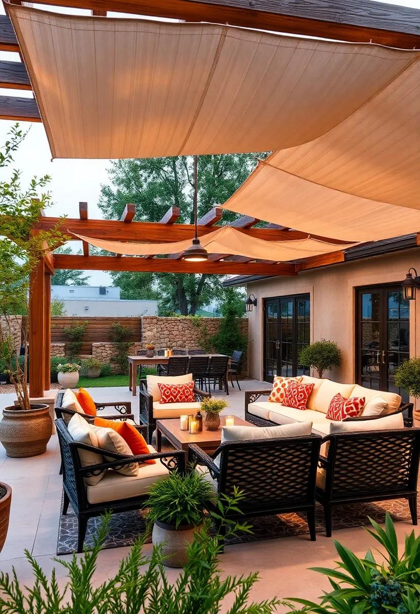 Incorporate a⁣ rustic wooden pergola that connects ⁤seamlessly with your home’s architecture,⁢ creating a cohesive flow between your indoor‌ and outdoor living areas