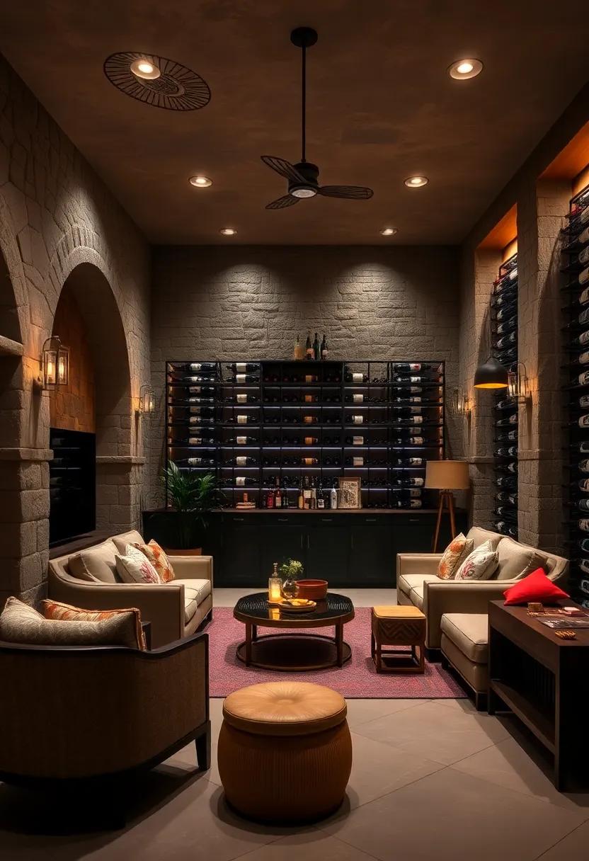 Enjoy the rustic sophistication of⁢ a‍ wine cellar, complete with handcrafted racks and ambient lighting, elevating the art of wine preservation ⁢to a new level of elegance