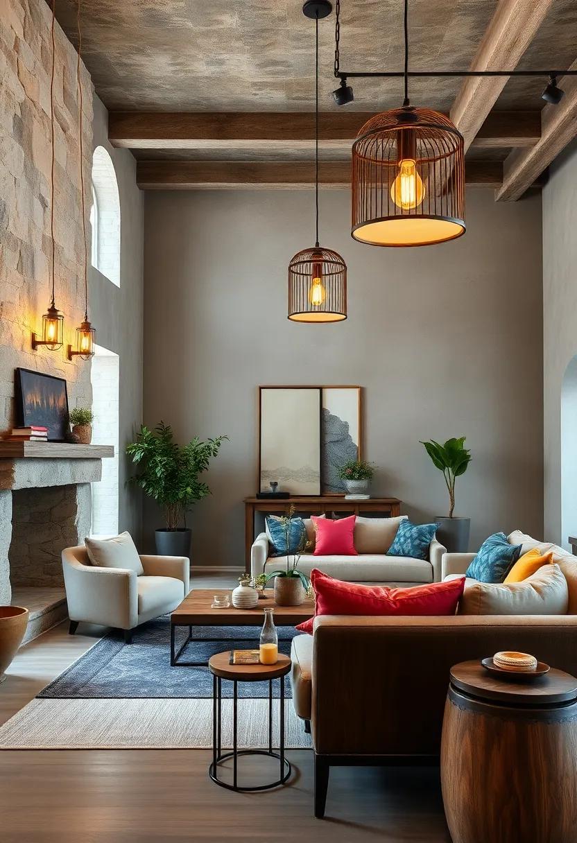 Marvel at the⁣ meticulous details ‍of handcrafted light fixtures that⁤ illuminate spaces with warm,​ inviting hues, effortlessly enhancing the rustic luxe aesthetic