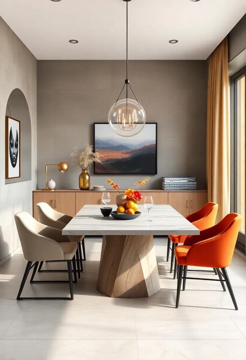Bold Statement ⁣Tables as Focal Points in⁤ Small Dining Rooms