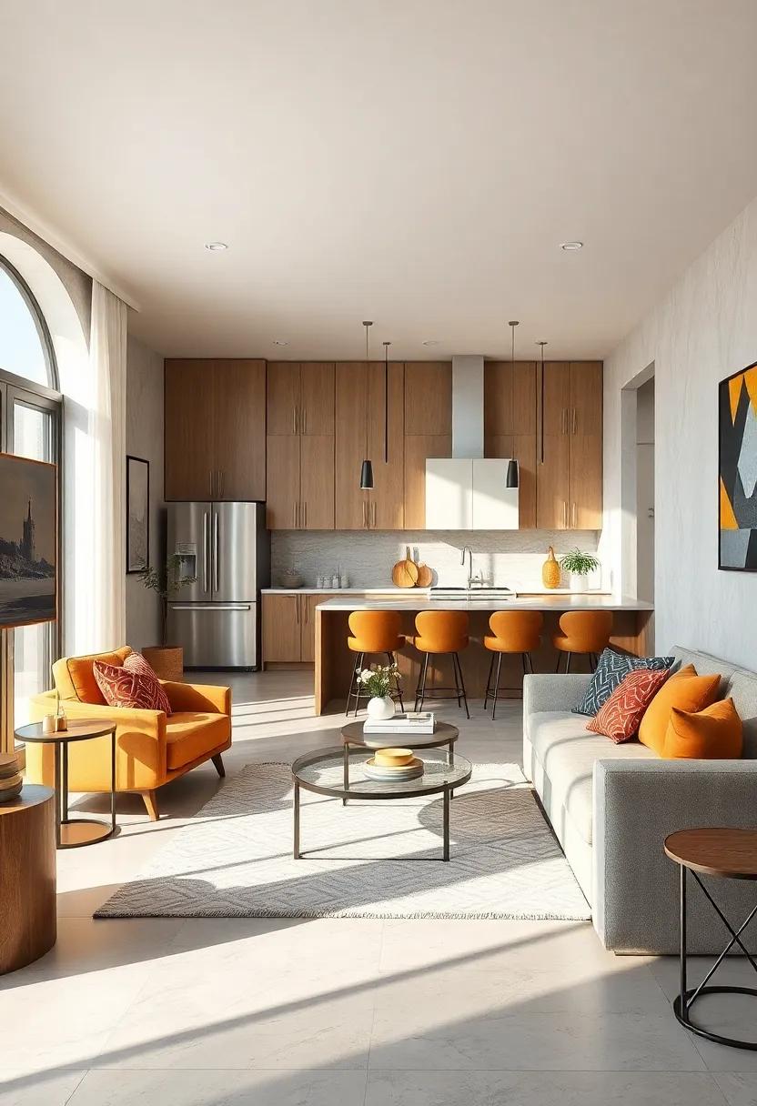 Choose Light-Reflecting Surfaces: Use mirrors and glossy finishes to bounce light around⁣ the room, creating an ⁣illusion of a larger space