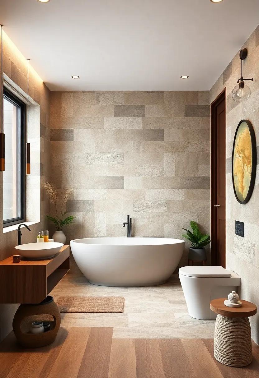 Modern bathtub: Place‍ a freestanding modern ‍tub against a traditional tiled backsplash ​to create an appealing contrast in style