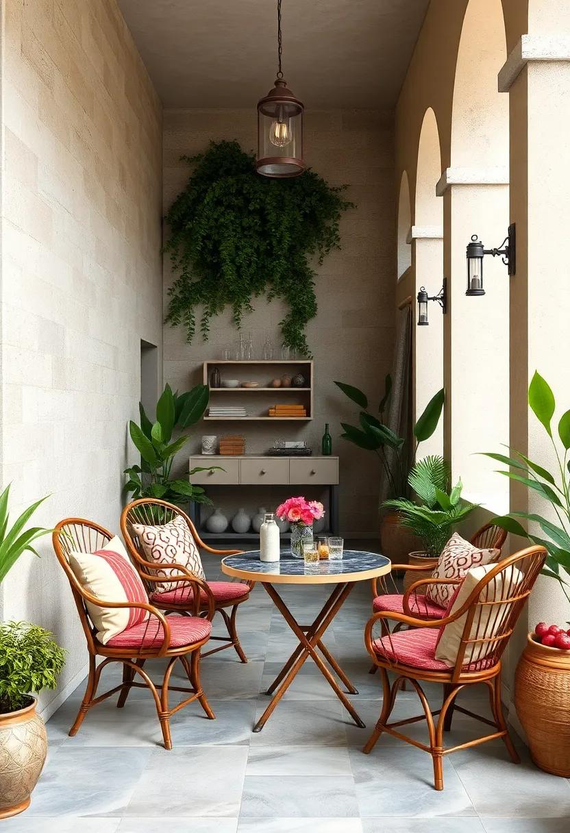 Charming Vintage Bistro Sets: The Perfect Addition to Rustic Outdoor Spaces