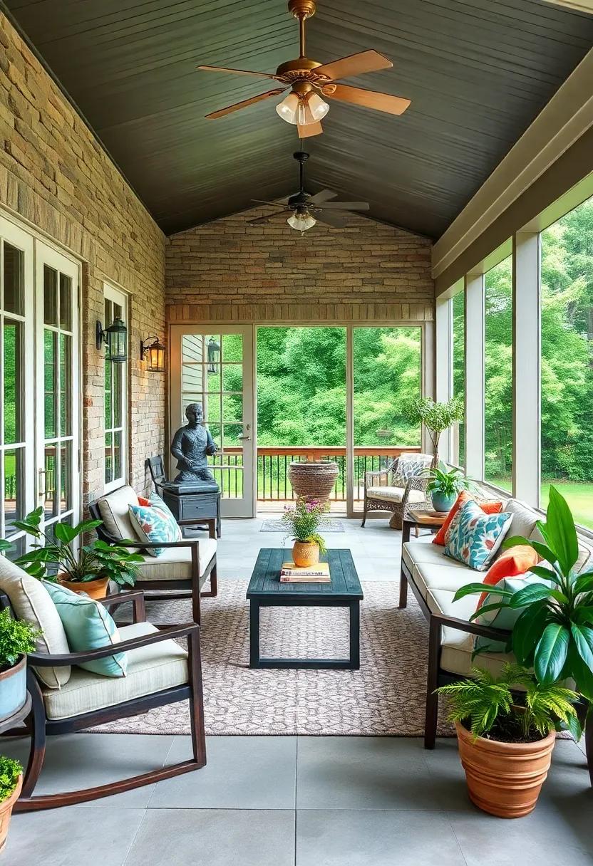 Indoor-Outdoor Flow: Incorporate sliding or folding ‍doors that seamlessly connect your ⁣porch to the indoor living⁤ space, enhancing the overall ‍flow