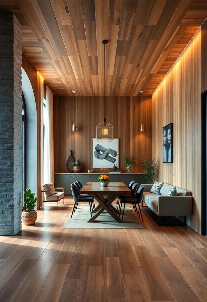 Artsy Accents: Engage your walls ⁢and ceilings with wood paneling that mirrors your floor to ⁢create continuity and charm