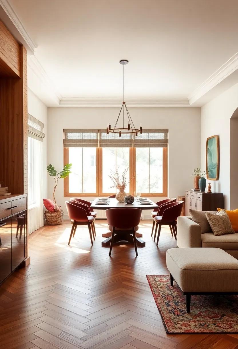 Herringbone Harmony: Incorporating herringbone patterns ​adds an artistic⁣ flair and timeless elegance to your dining space