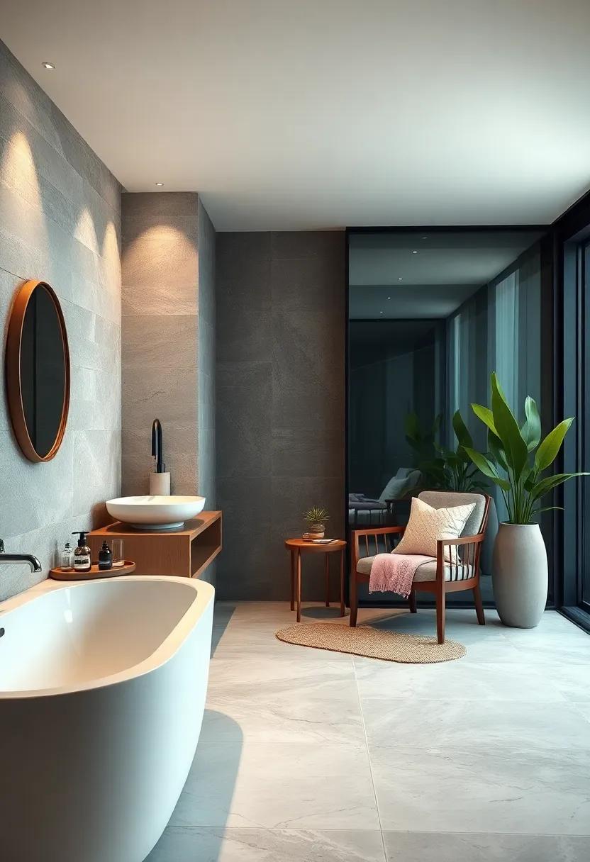 Designate a Relaxation Corner: Create a specific spot in your bathroom dedicated to relaxation, complete with a ⁣cozy chair and serene decor
