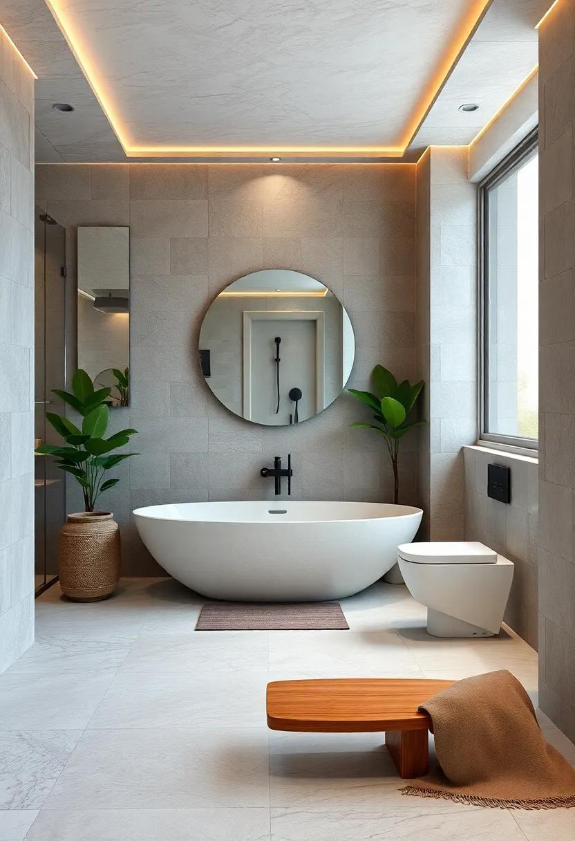 Add Sound Elements: enhance your zen bathroom experience​ with soft music or nature sounds to complement the fragrances