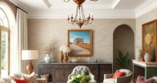 25 Charming Elements of French Country Living Rooms Featuring Vintage Chandeliers