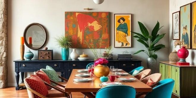27 Vibrant Accessories to Transform Your Dining Room into an Eclectic Wonderland