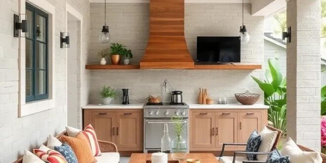 25 Essential Features and Ideas for Your Perfect Outdoor Kitchen Bench