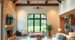24 Inspiring Farmhouse Living Rooms Featuring Stunning Wood Beams for Cozy Elegance