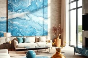 24 Striking Luxury Blue Marble Home Accents to Elevate Your Living Space