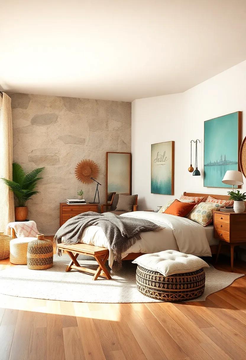 Bohemian Bliss Suite: Unleash your inner free spirit⁣ with this eclectic mix ‍of textures and colors, designed to ​create⁢ a whimsical and artistic ‌bedroom environment without breaking⁤ the bank