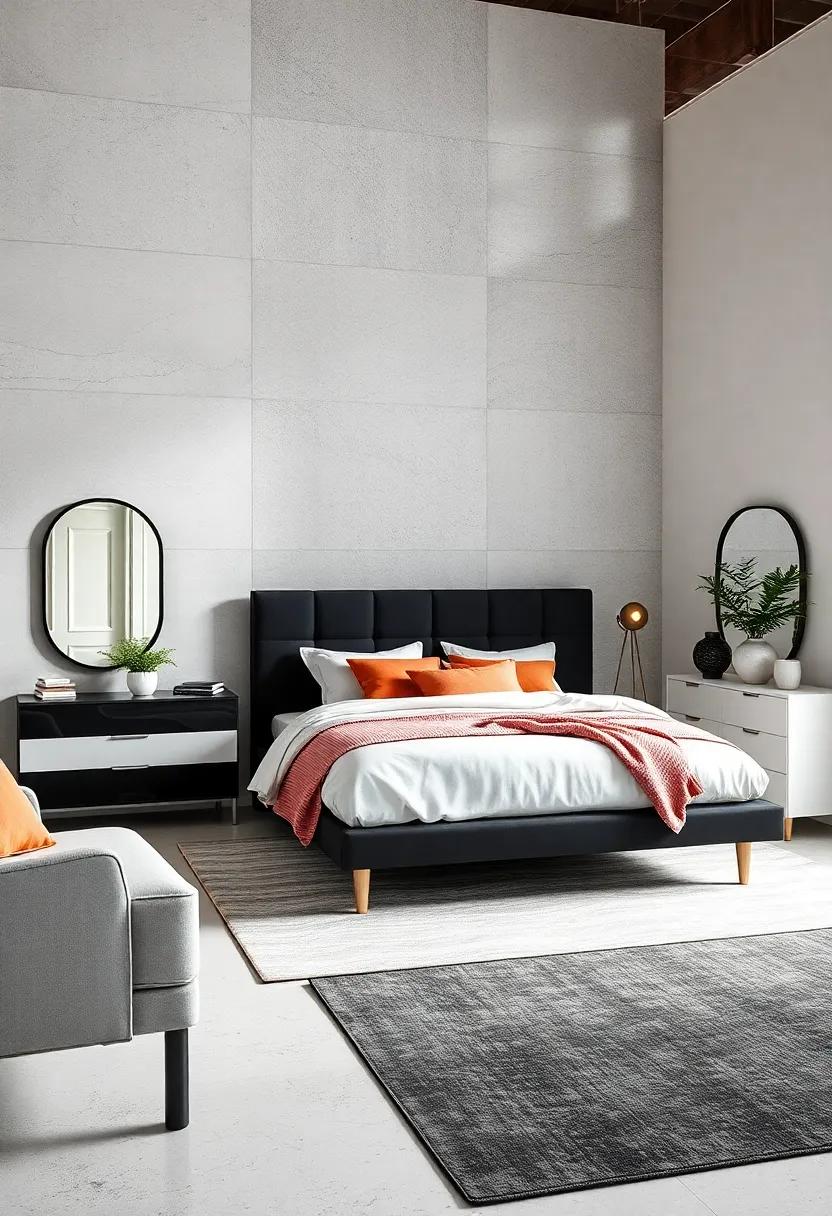 monochrome ⁢Magic​ Collection: Embrace the power of simplicity with a monochrome bedroom set that features striking contrasts and ‌streamlined silhouettes for an effortlessly chic appearance