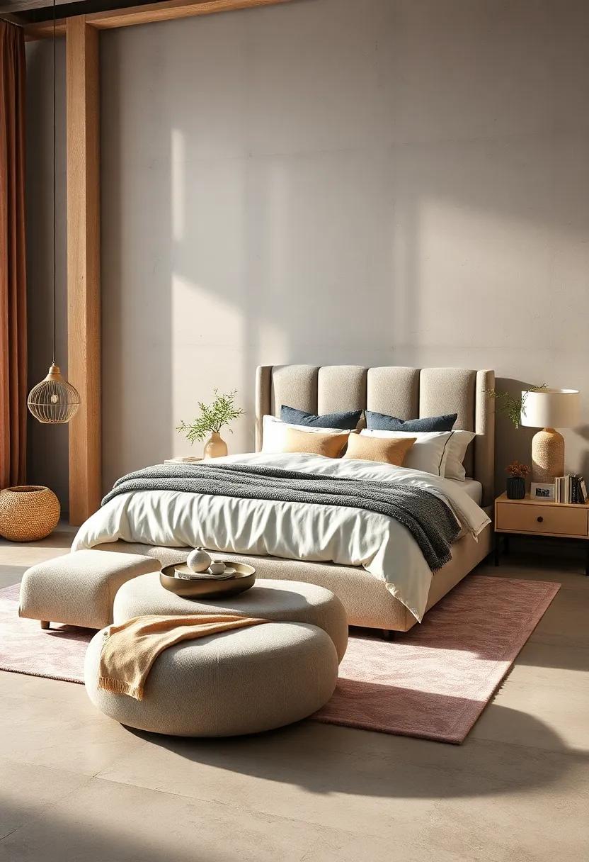 Serene sanctuary Set: Create a peaceful hideaway with this soothing bedroom collection, which includes soft textures and muted colors that ⁣promote relaxation and tranquility