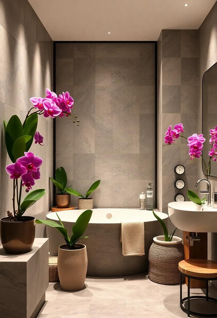 Orchids: Elegant and exotic,​ orchids can⁢ thrive in humidity, adding ​a sophisticated ⁤touch to your ​bathroom‍ while impressing⁤ your ⁣guests
