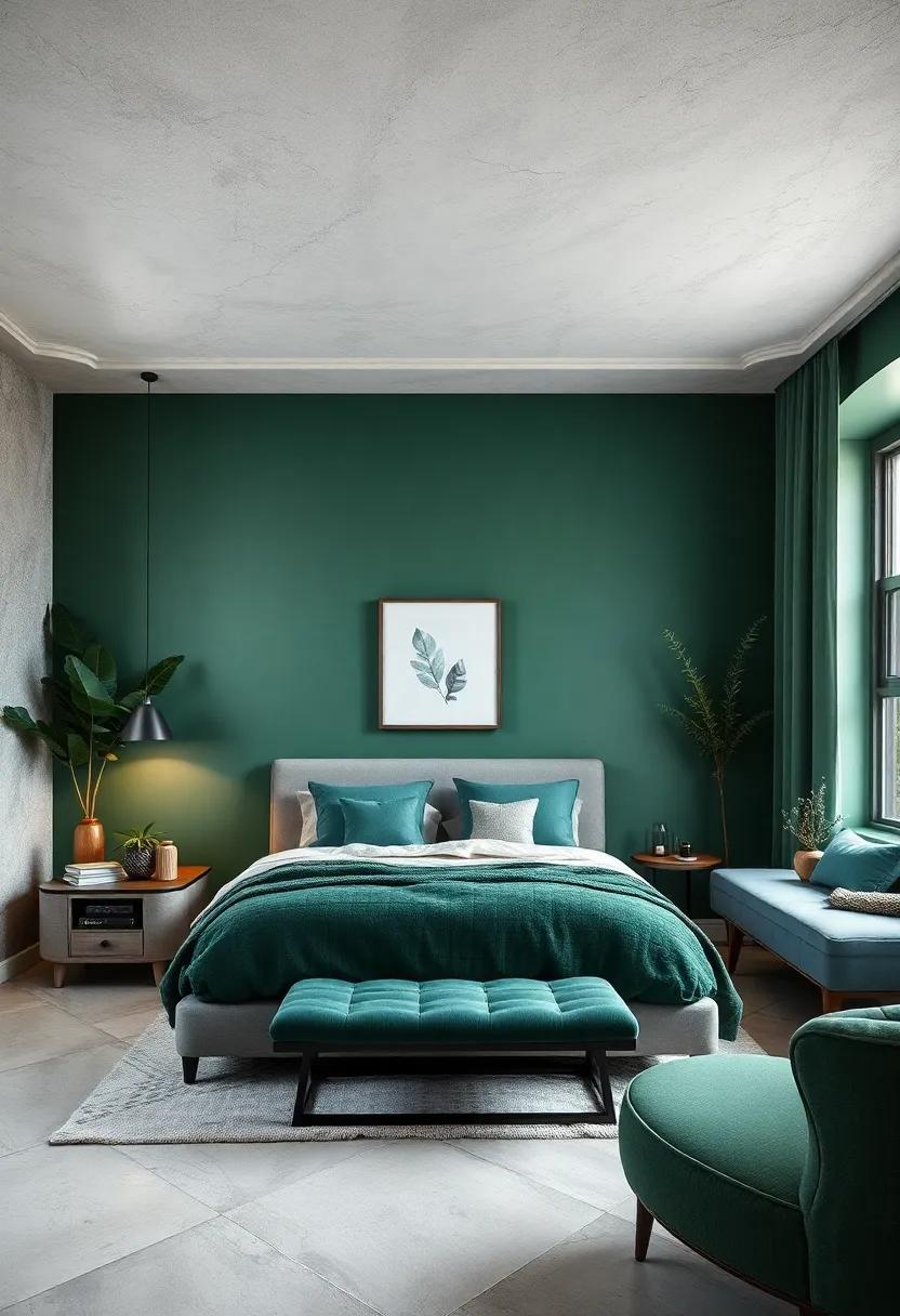 Forest Green: Embrace nature indoors with forest green, which complements gray wonderfully while bringing in a sense of calm