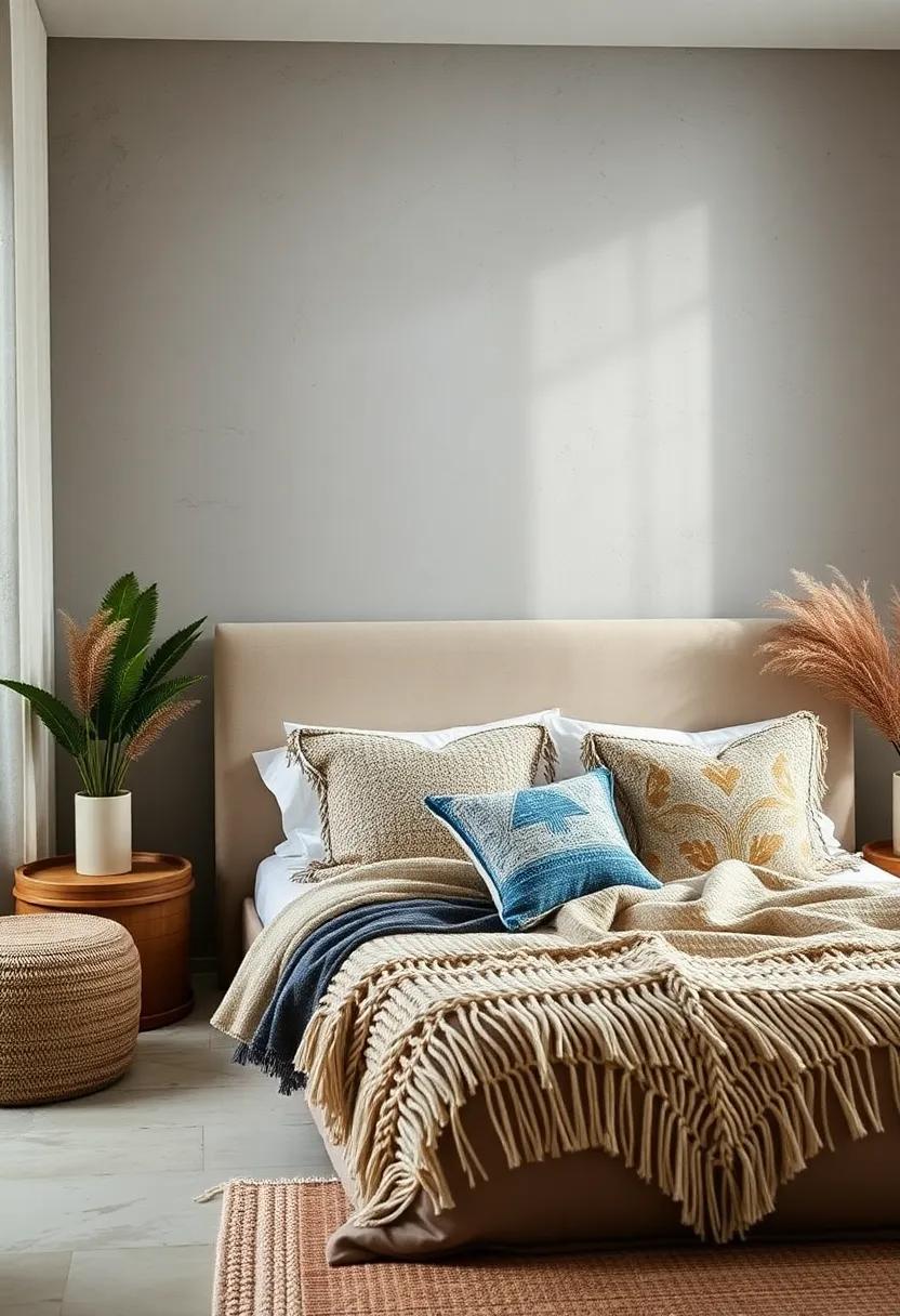 Boho ⁤Chic: Use macramé or fringed ‌pillows to add a ‍laid-back, bohemian feel that ‍complements⁤ natural materials and earthy colors