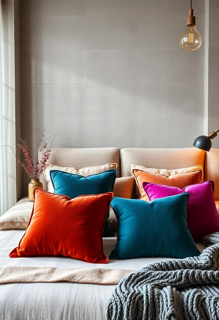 Luxurious Velvet: ⁢Incorporate plush⁢ velvet pillows ‌in⁤ rich jewel​ tones to evoke a sense of opulence and​ warmth in your space