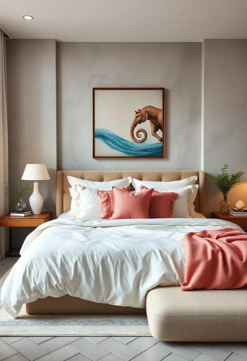 Ruffled Romance: Add a ‍touch⁣ of femininity with ruffled or frilled pillow designs ⁣that soften the overall look of ⁣your bedding