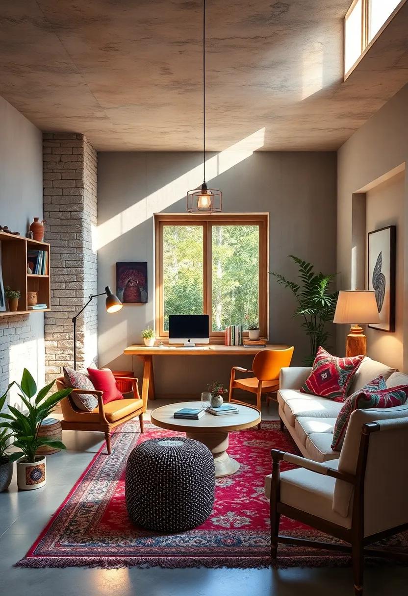 Choose Artistic Lighting: Opt for a stylish pendant light or a sculptural floor ⁢lamp that ‌doubles as art‌ while ‍providing essential lighting