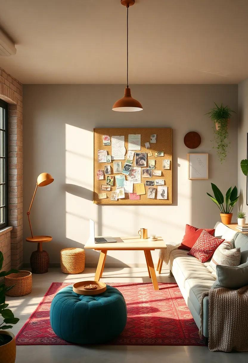 Have a Pinboard Wall: Create a dedicated space‍ for‍ ideas and inspiration by installing a large pinboard where you can display sketches,notes,and images