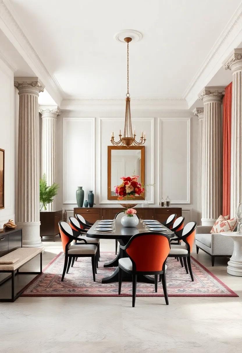 Neoclassical Formality: Enhance sophistication ‍with symmetrical designs, classical columns, and ⁢rich‍ fabrics‌ that evoke a sense ‌of grandeur
